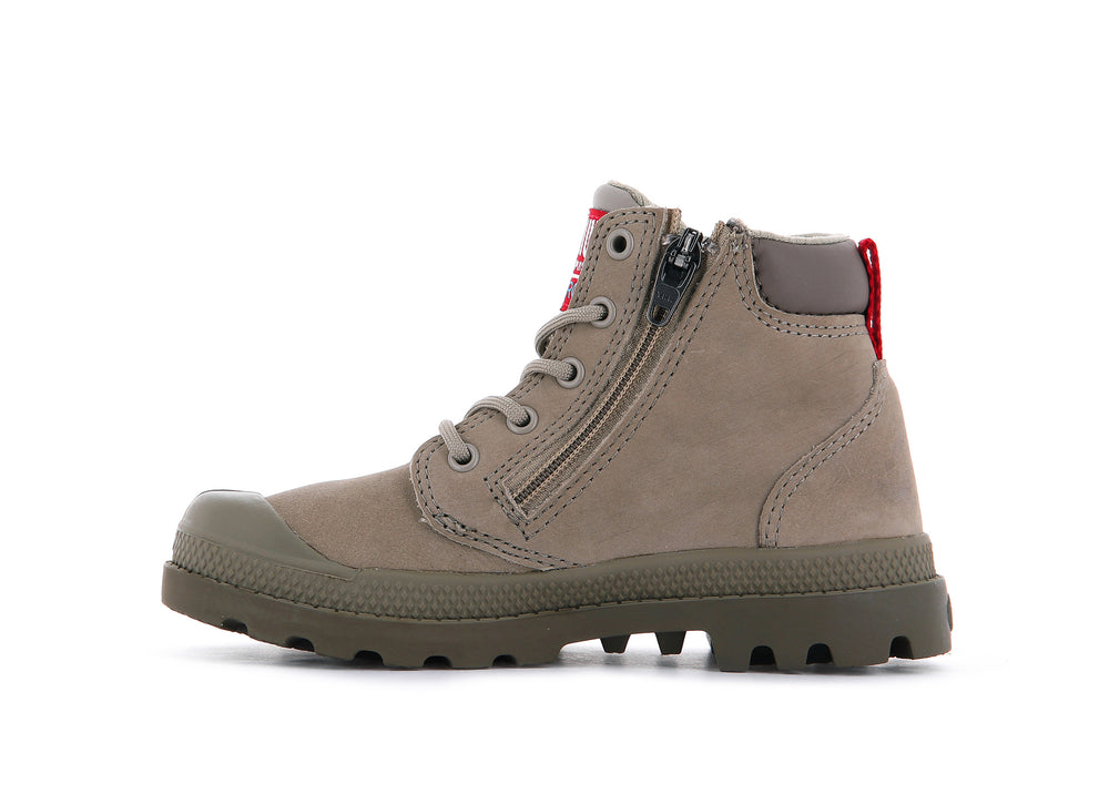 Botas Palladium PAMPA HI CUFF WP OZ Niños Dune | Costa Rica-94523